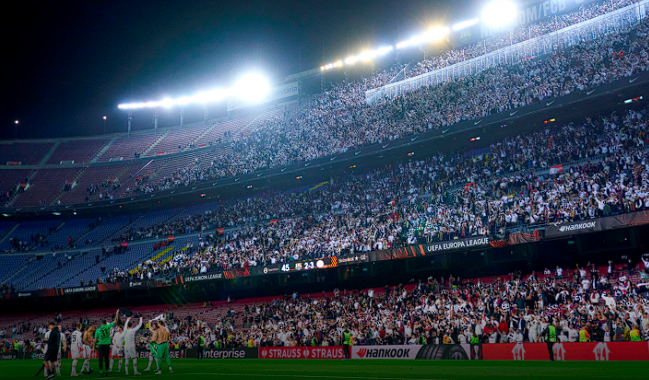 欧足联：为什么在巴塞罗那的诺坎普球场有30000名法兰克福球迷