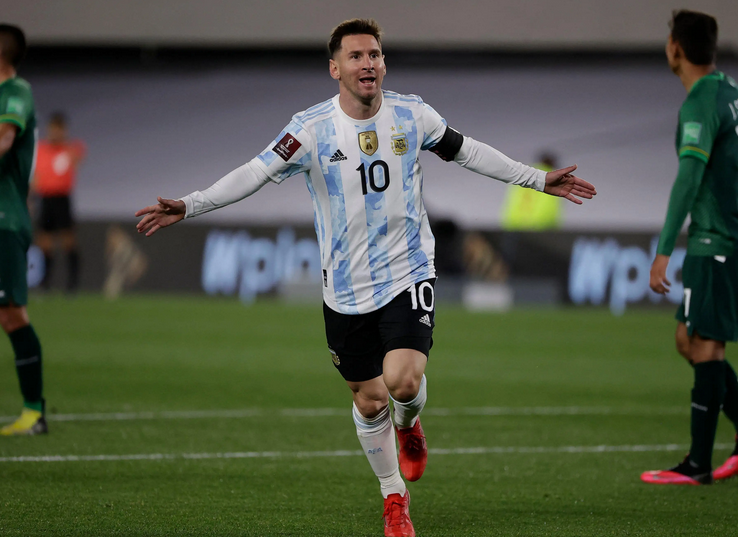 世界杯：梅西单场打进5球的次数是多少，阿根廷单场进球纪录