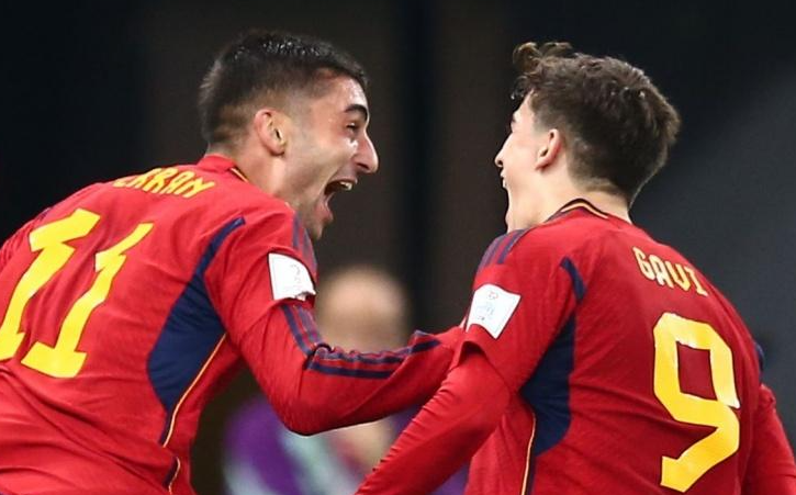 西班牙7-0哥斯达黎加，西班牙创队史世界大赛最大比分胜利