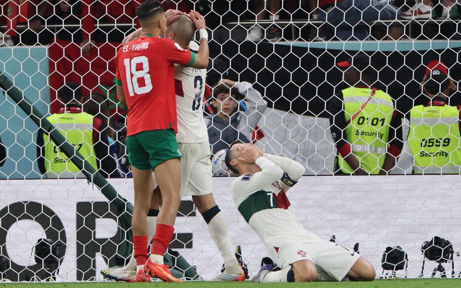 摩洛哥1-0葡萄牙挺进四强，C罗替补登场难救主