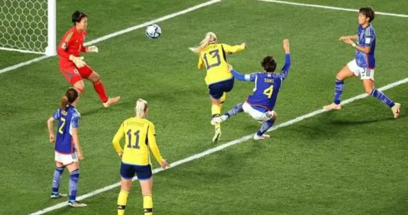 女子世界杯1/4决赛：日本女足1-2瑞典女足